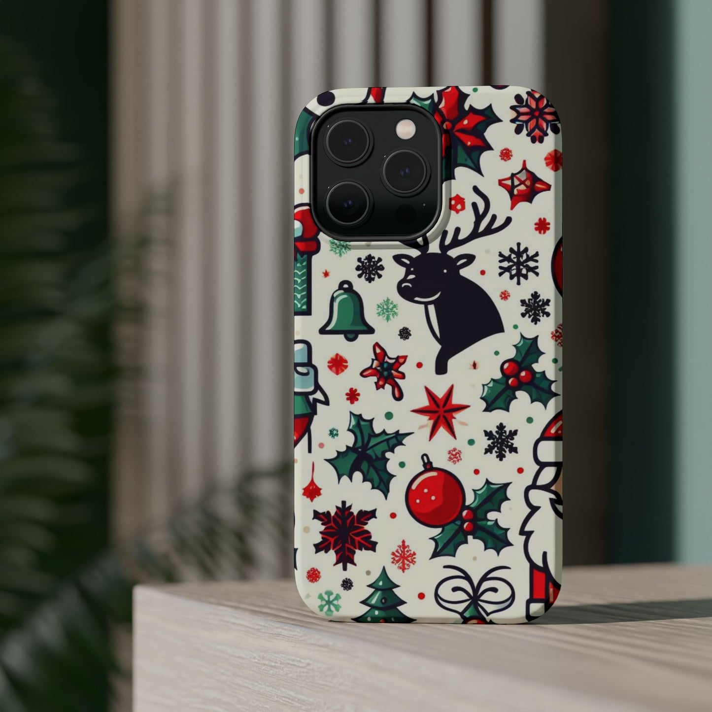 Cartoon Christmas Cheer – MagSafe iPhone Case