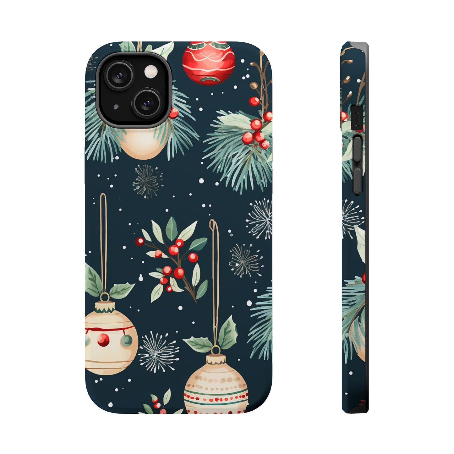 Elegant Christmas Ornaments and Pine - MagSafe iPhone Series Case