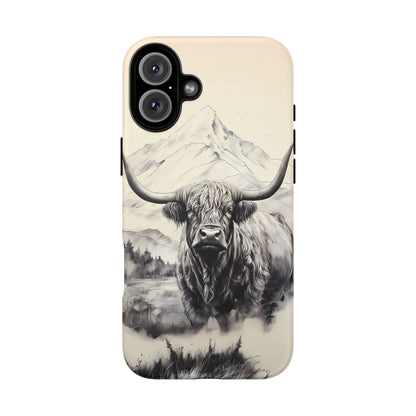 Highland Cow Western iPhone Case