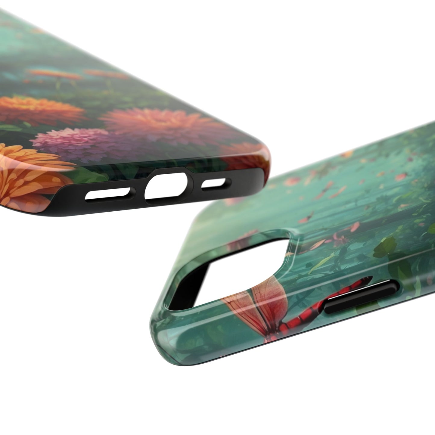 Enchanted Forest Dragonflies & Blossoms – iPhone Series Case