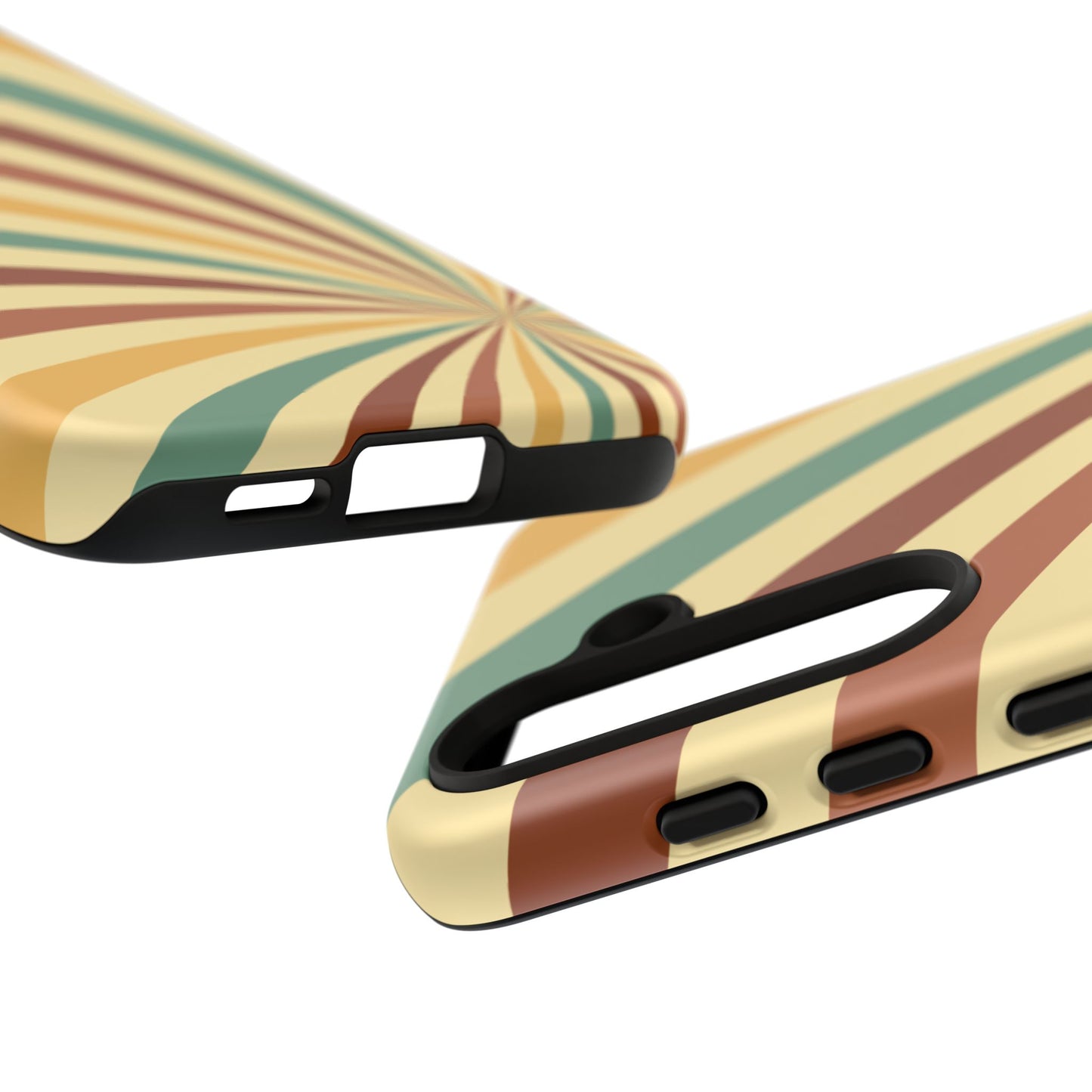 Earthy Retro Swirl Samsung Galaxy Case – Dual-Layer Protection with 70s-Inspired Earth Tones