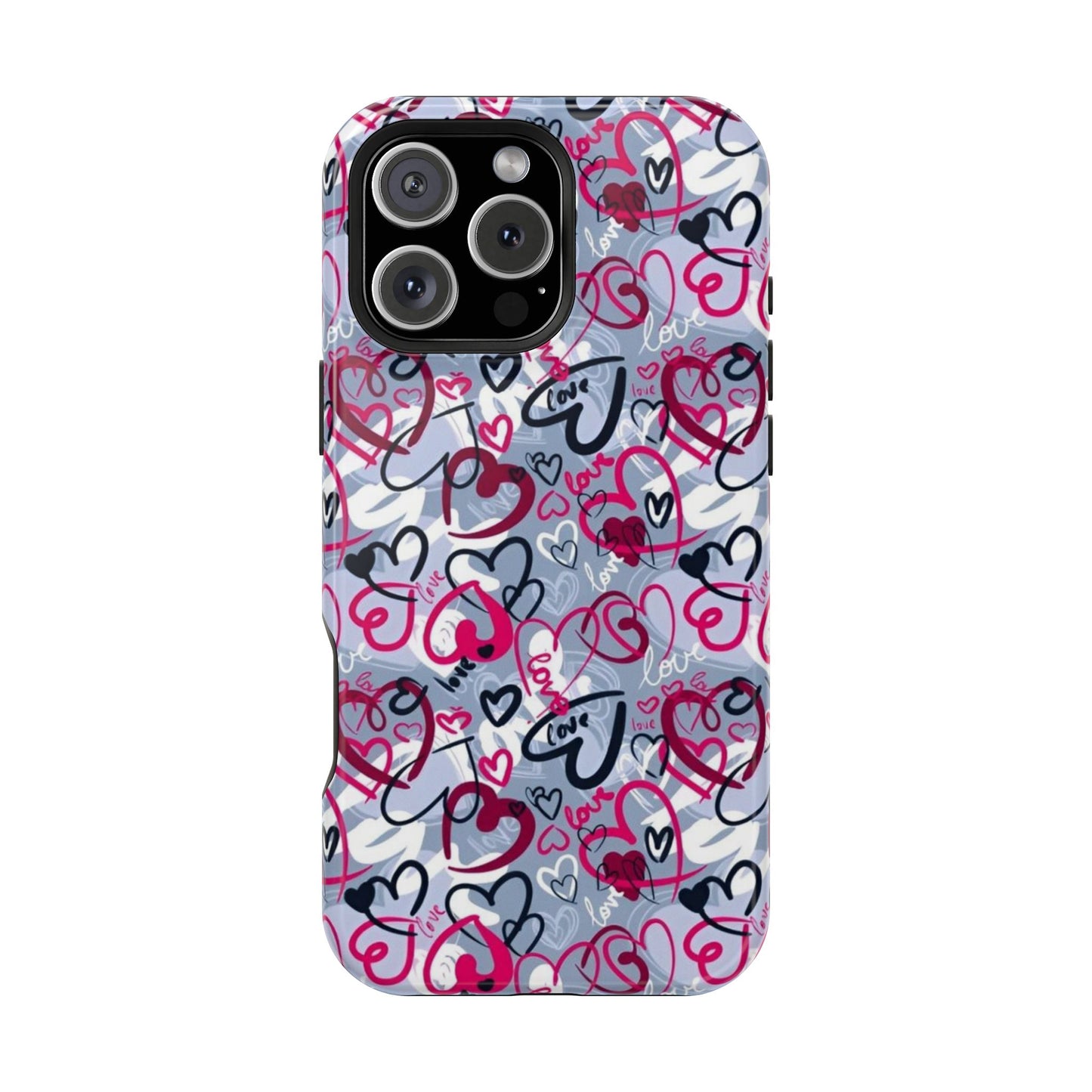 Graffiti Love Hearts MagSafe Case