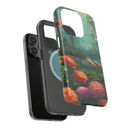 Enchanted Forest Dragonflies & Blossoms – MagSafe iPhone Series Case