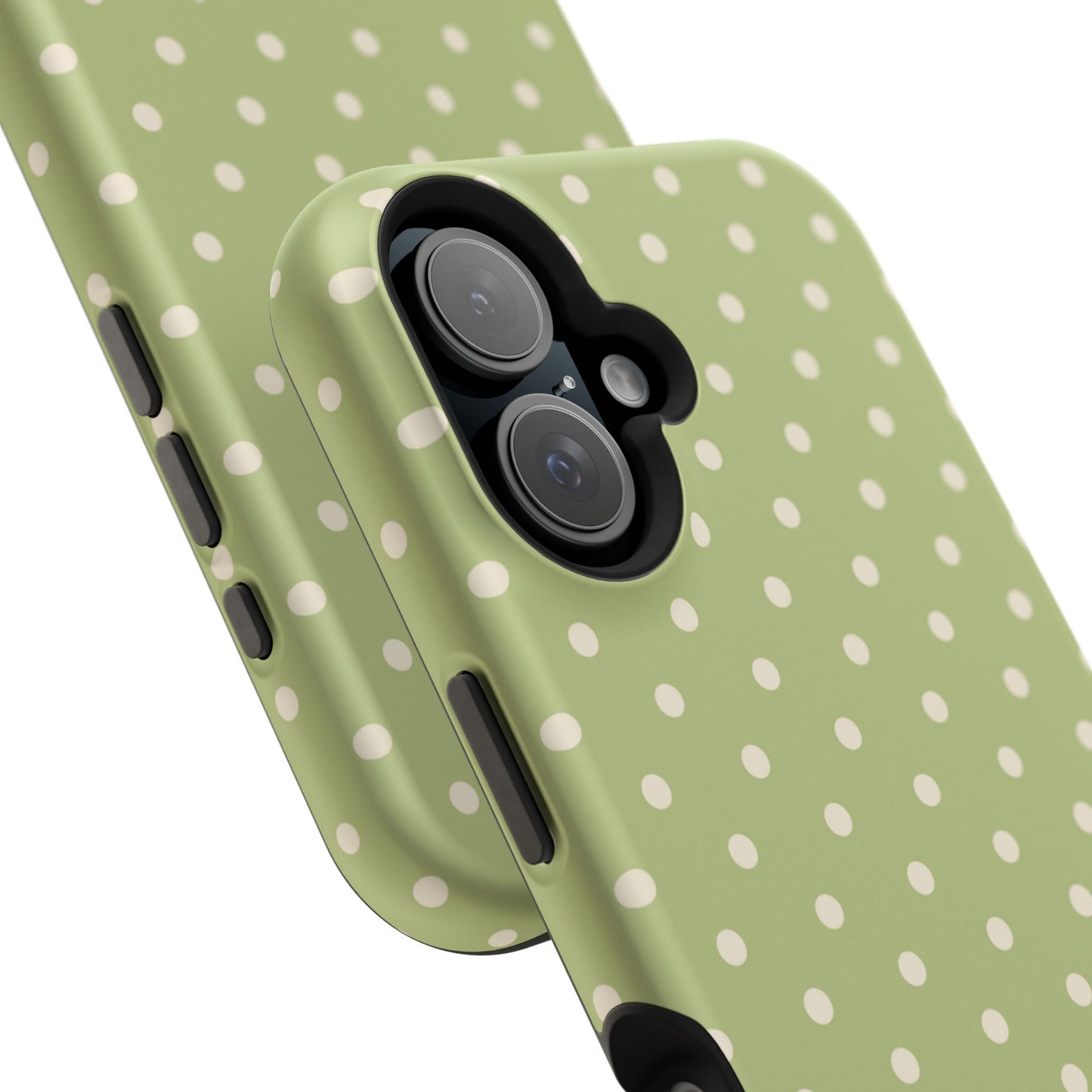 Sage Green Polka Dots – MagSafe iPhone Case