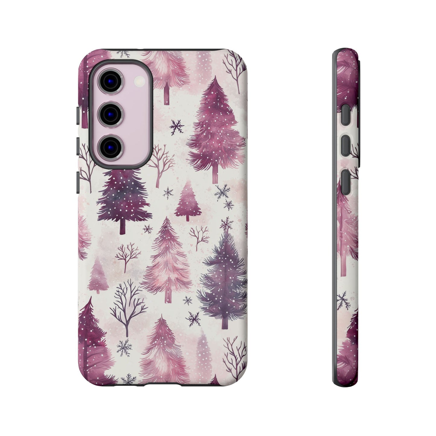 Winter Wonderland Purple Christmas Trees –Samsung Galaxy Series Case