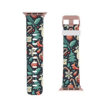 Festive Woodland Holiday Apple Watch Band