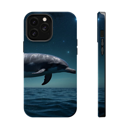 Midnight Ocean Dolphin - MagSafe-Compatible Case