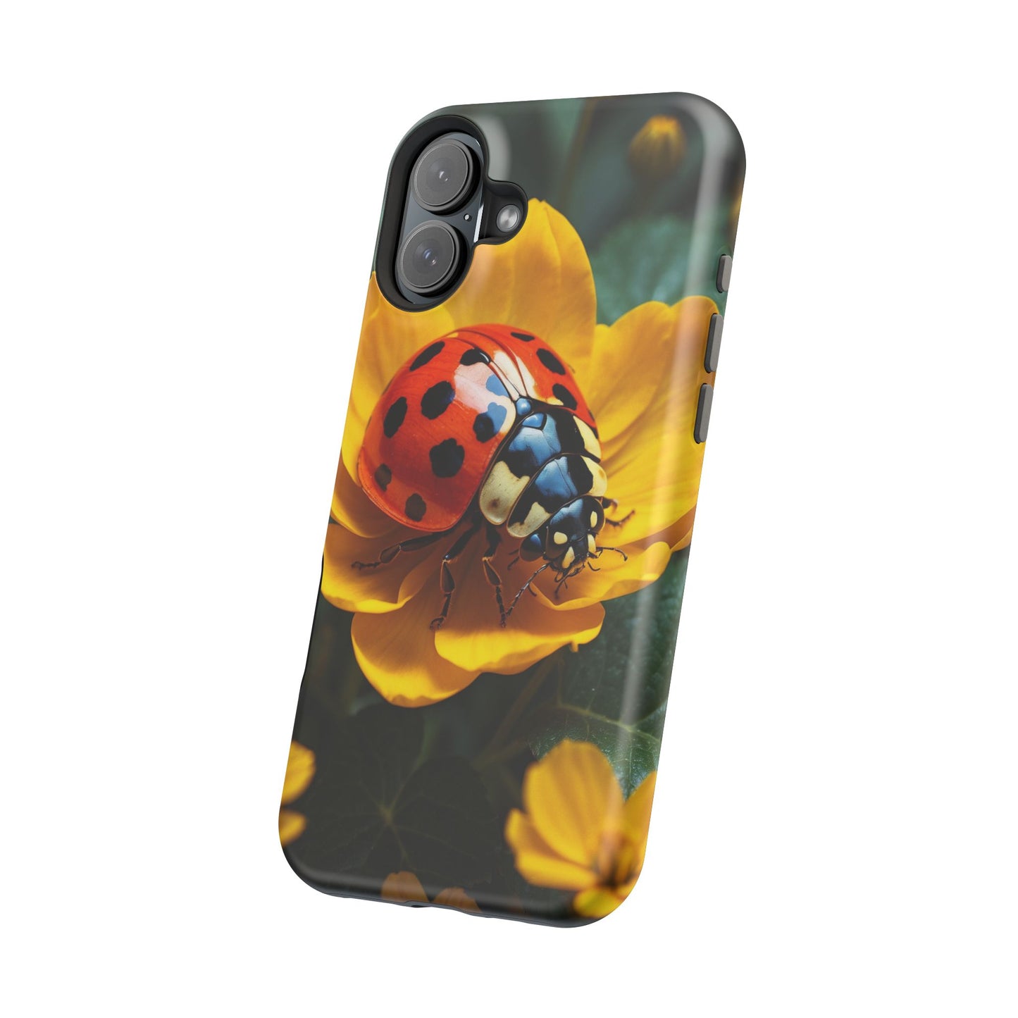 Yellow Blossoms with Bug Accent - MagSafe iPhone Case