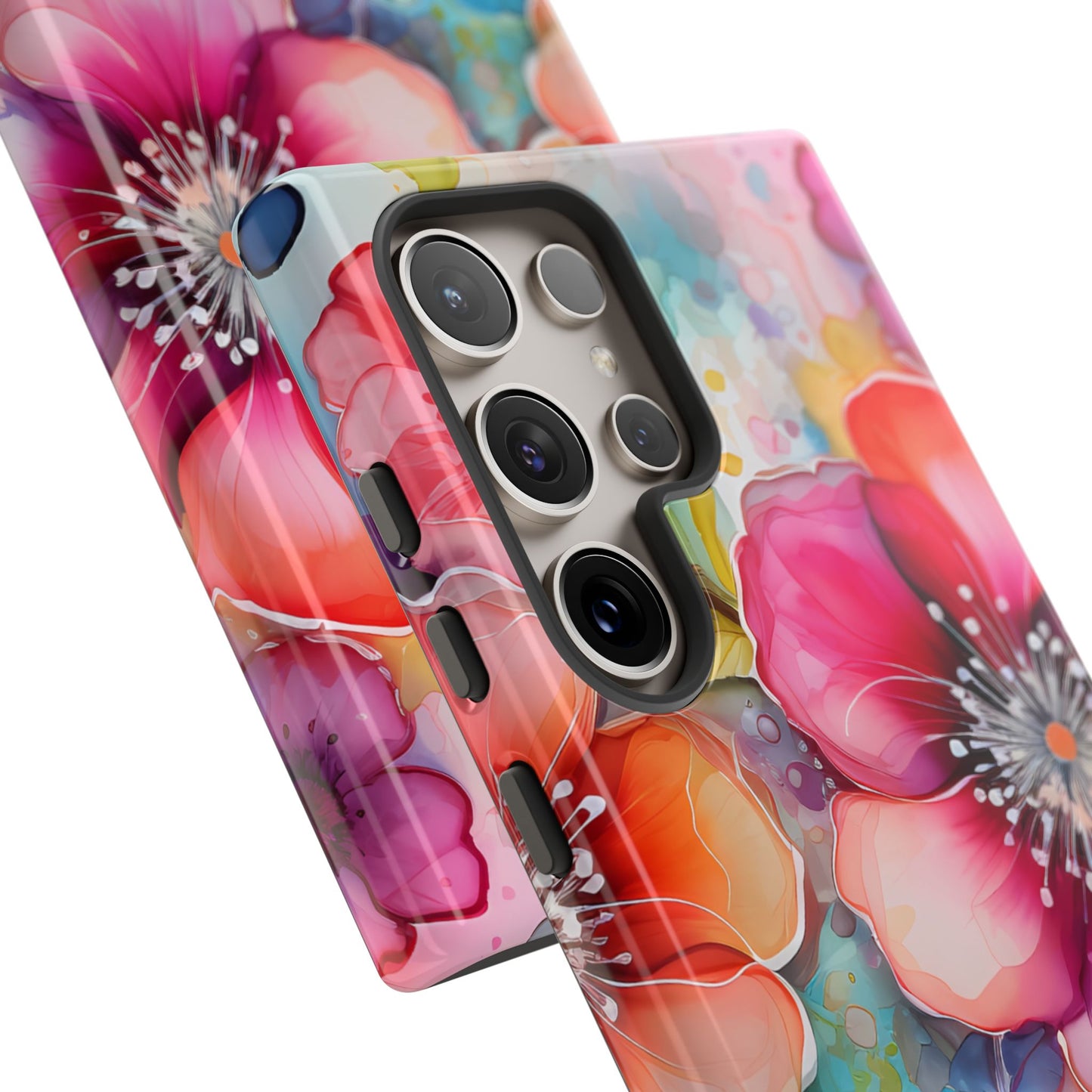 Vibrant Watercolor Floral Garden - Samsung Galaxy Series Case