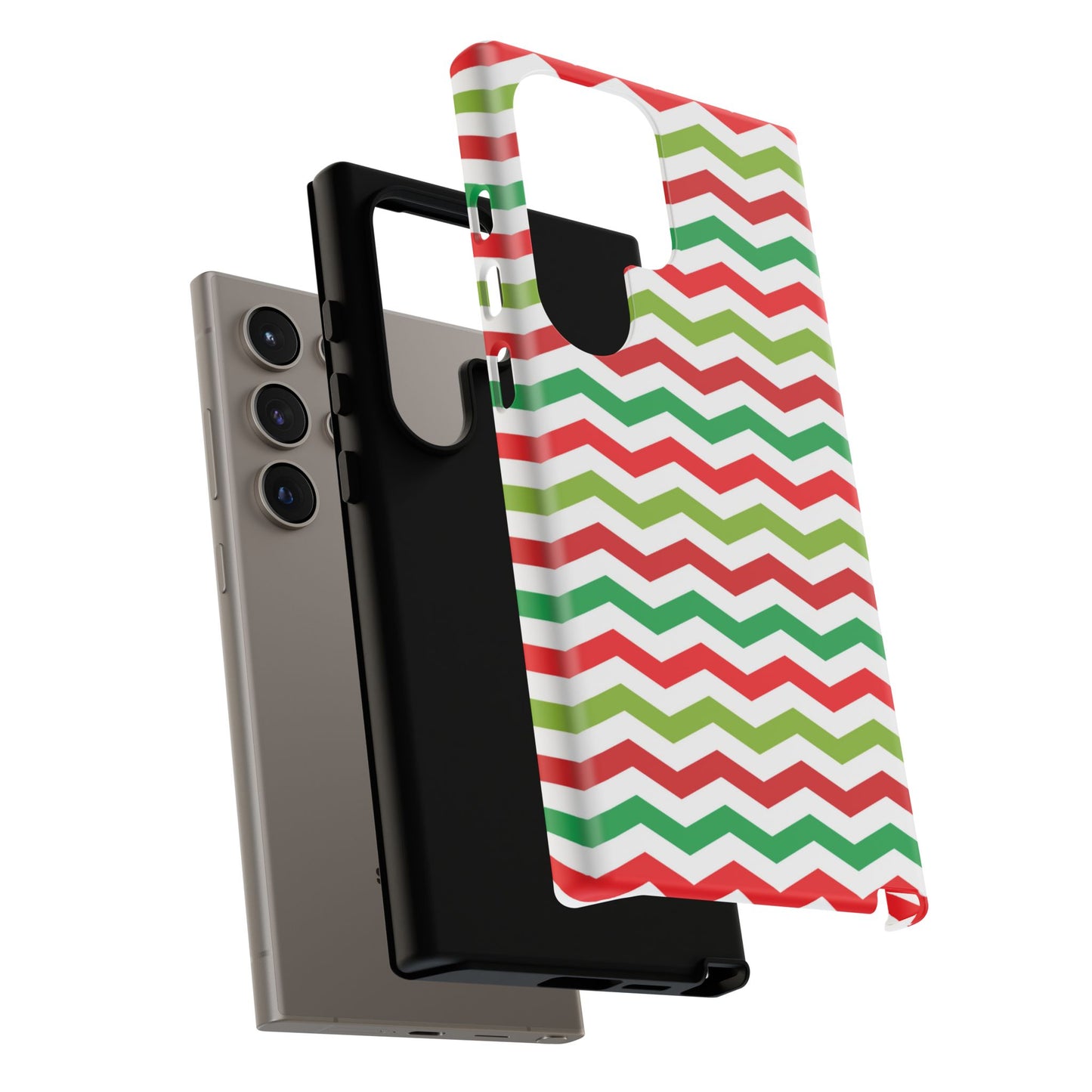 Vibrant Fiesta Chevron – Yellow Green, Green & Red Geometric Case