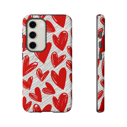 Samsung Galaxy Case: Whimsical Heart Doodle