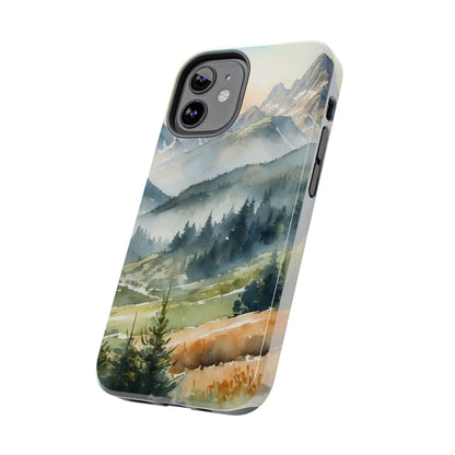 Serene Alpine Forest - iPhone Case