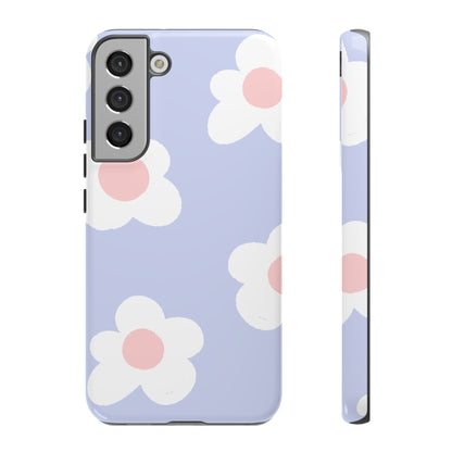 Retro Daisy Pastel Tough Samsung Galaxy Case – Durable Design with Soft Matte Finish