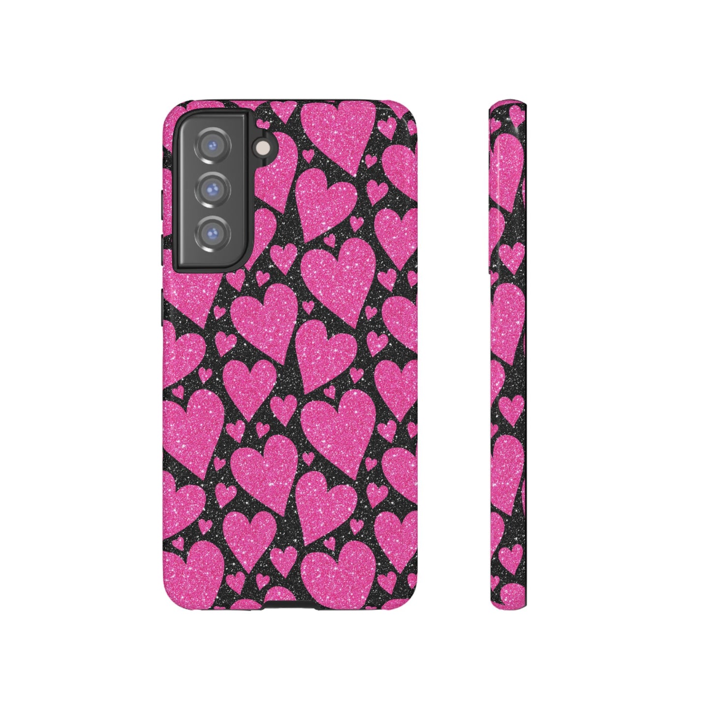 Glitter Hearts Samsung Galaxy Case