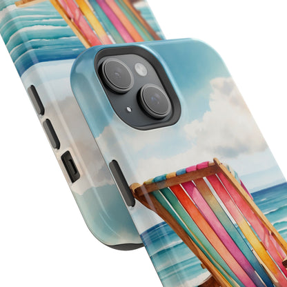 Vibrant Beach Escape MagSafe iPhone Case – Summer Vibes Design