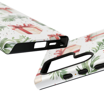 Watercolor Holiday Gifts & Greenery - Samsung Galaxy Series Case