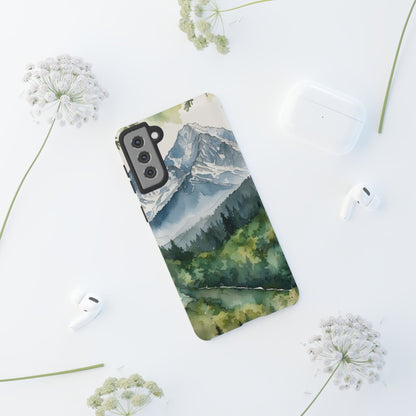 Watercolor Alpine Mountainscape - Samsung Galaxy Case