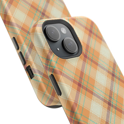 MagSafe Case - Warm Autumn Plaid Design