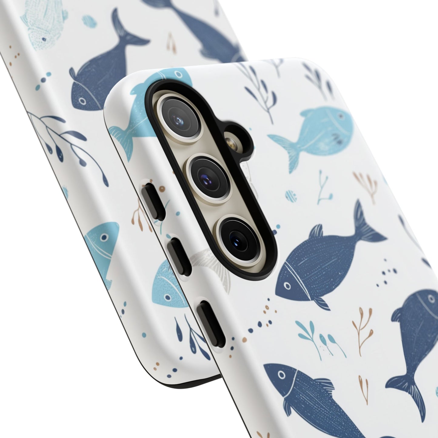 Oceanic Blue Fish Pattern - Samsung Galaxy Series Case