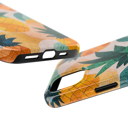 Tropical Pineapple iPhone Case – Vibrant Fruit Design, Tough Dual - Layer Protection - BOGO Cases