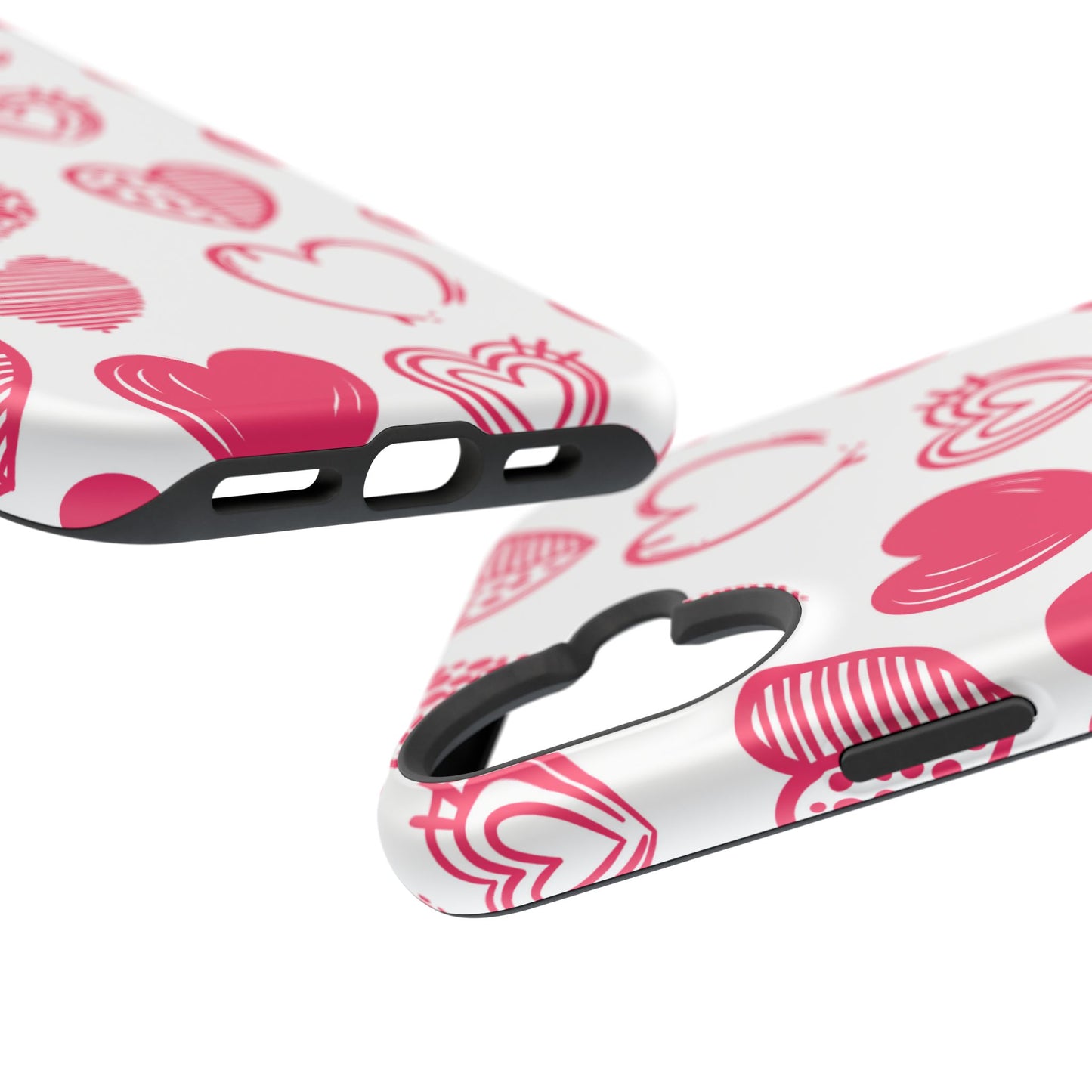 Funky Pink Hearts – MagSafe iPhone Case