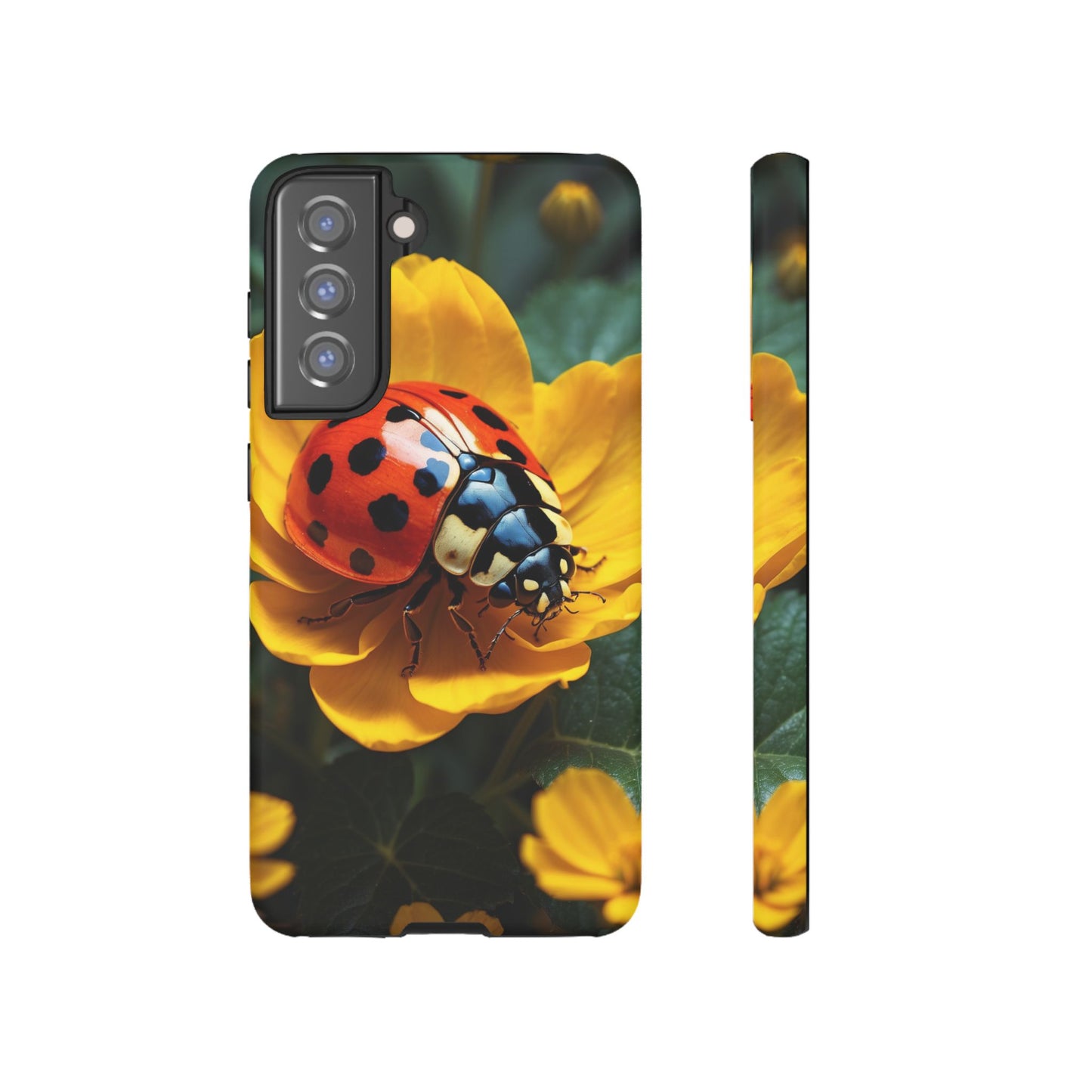 Golden Blooms & Ladybug Charm - Samsung Galaxy Case