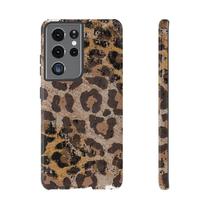 Vintage Distressed Leopard Print - Samsung Galaxy Series Case