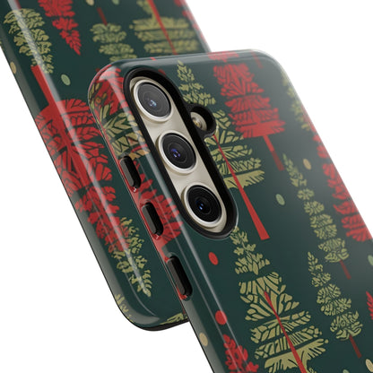 Retro Christmas Trees Pattern - Samsung Galaxy Series Case