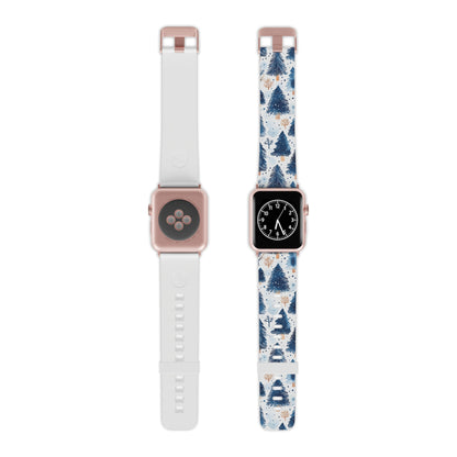 Winter Forest Watercolor Apple Watch Band