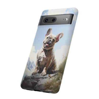 Frenchie iPhone Samsung Galaxy Phone Case! French Bull Dog Standing Proudly. Extremely Tough & Durable With Dual Layer Protection.