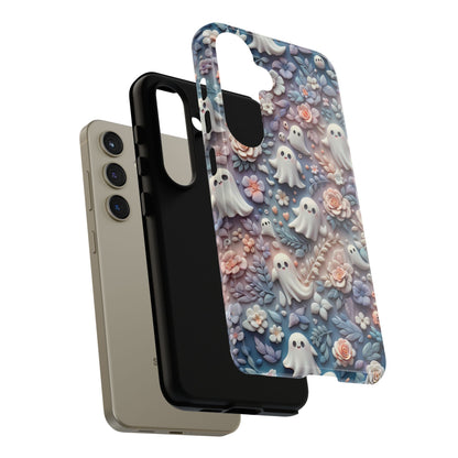 Ghosts Flowers Phone Case - Enchanting Ethereal Aesthetic