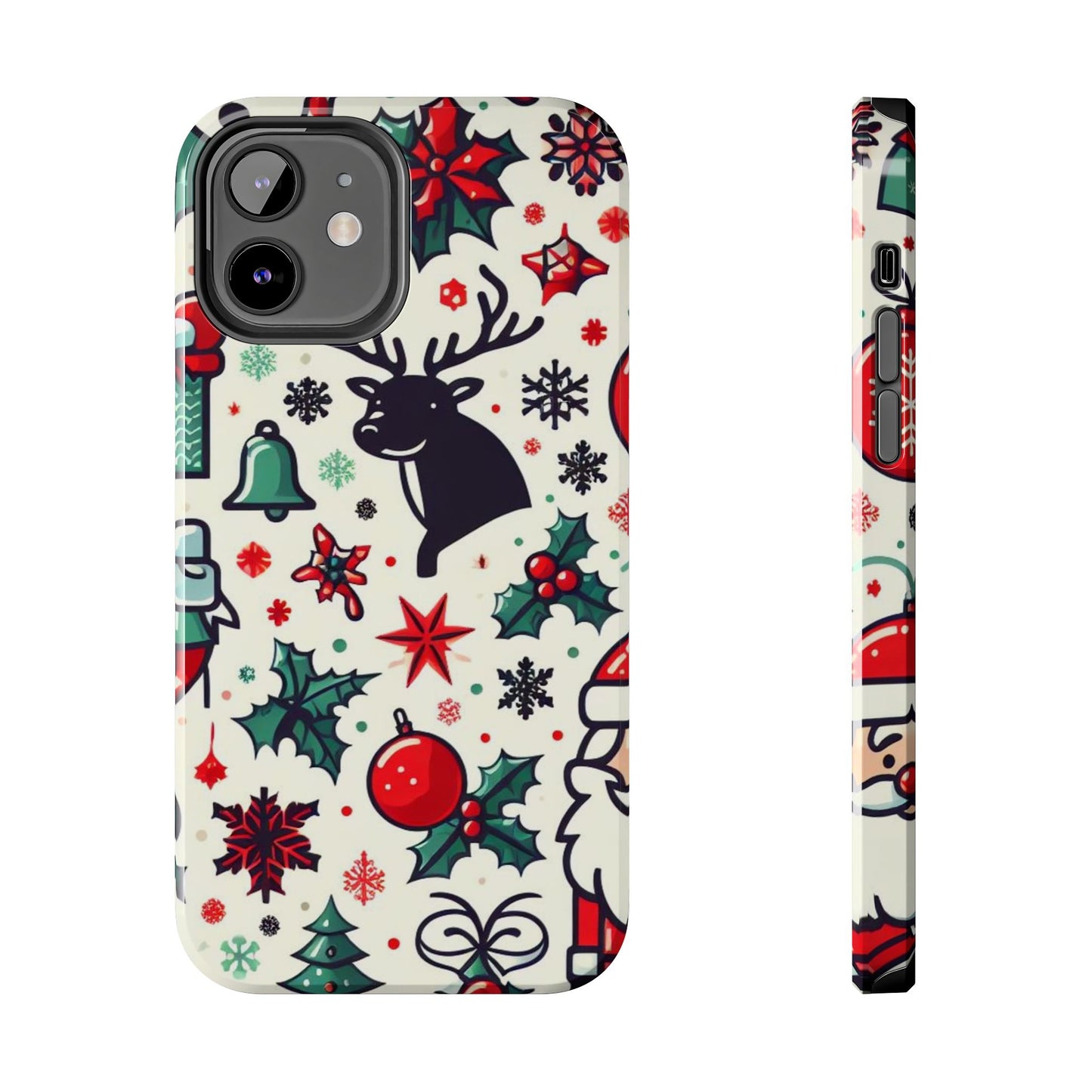 Cartoon Christmas Cheer – iPhone Case