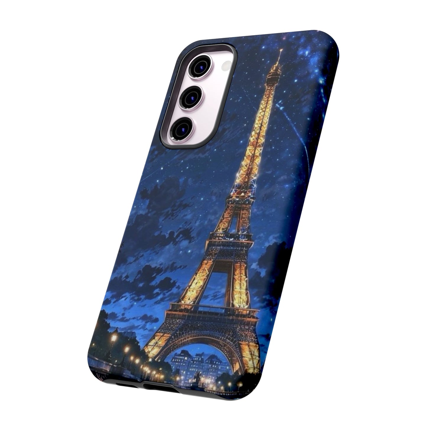 Samsung Galaxy Case - Eiffel Tower Under Starlit Sky Design