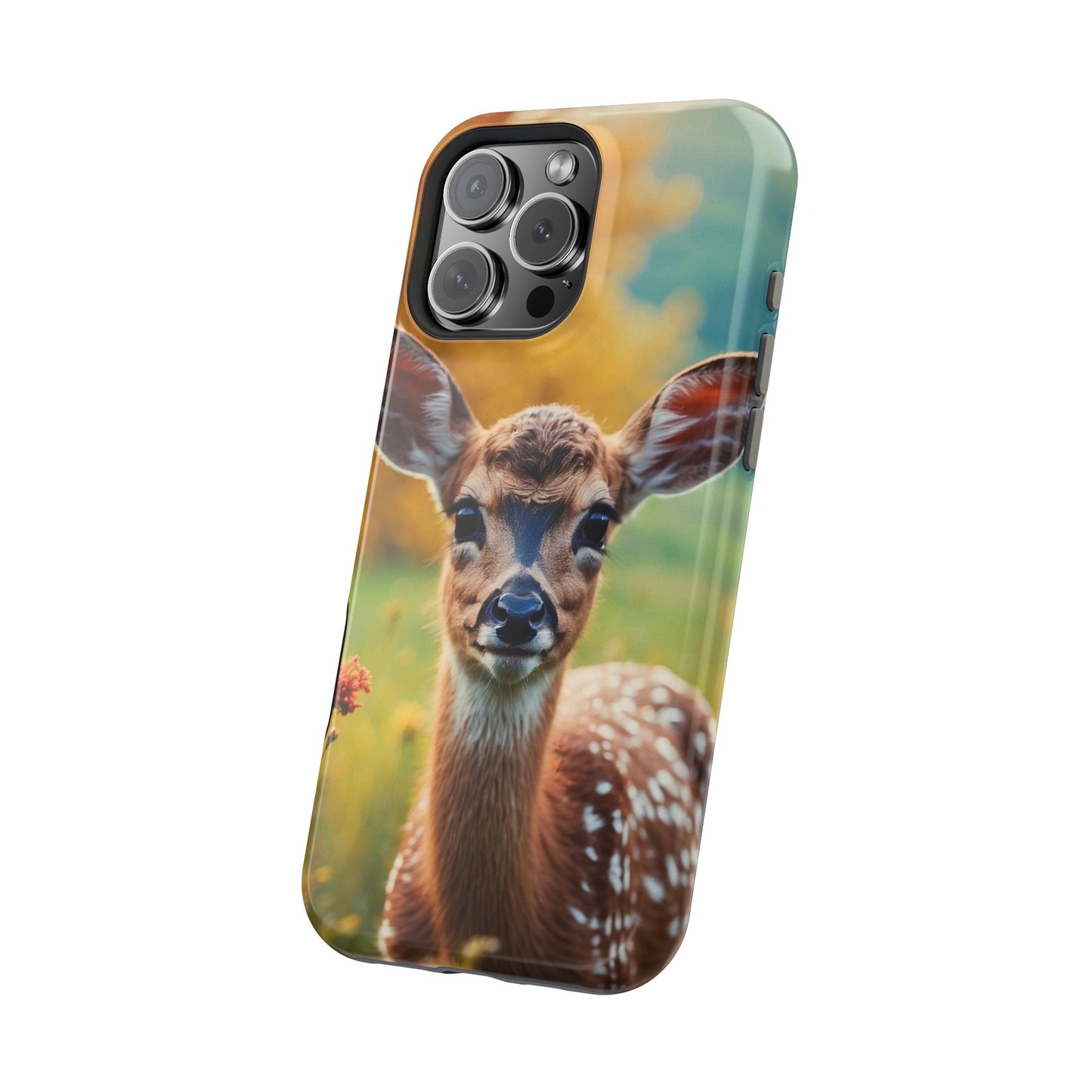 MagSafe-Compatible iPhone Case – Golden Meadow Fawn