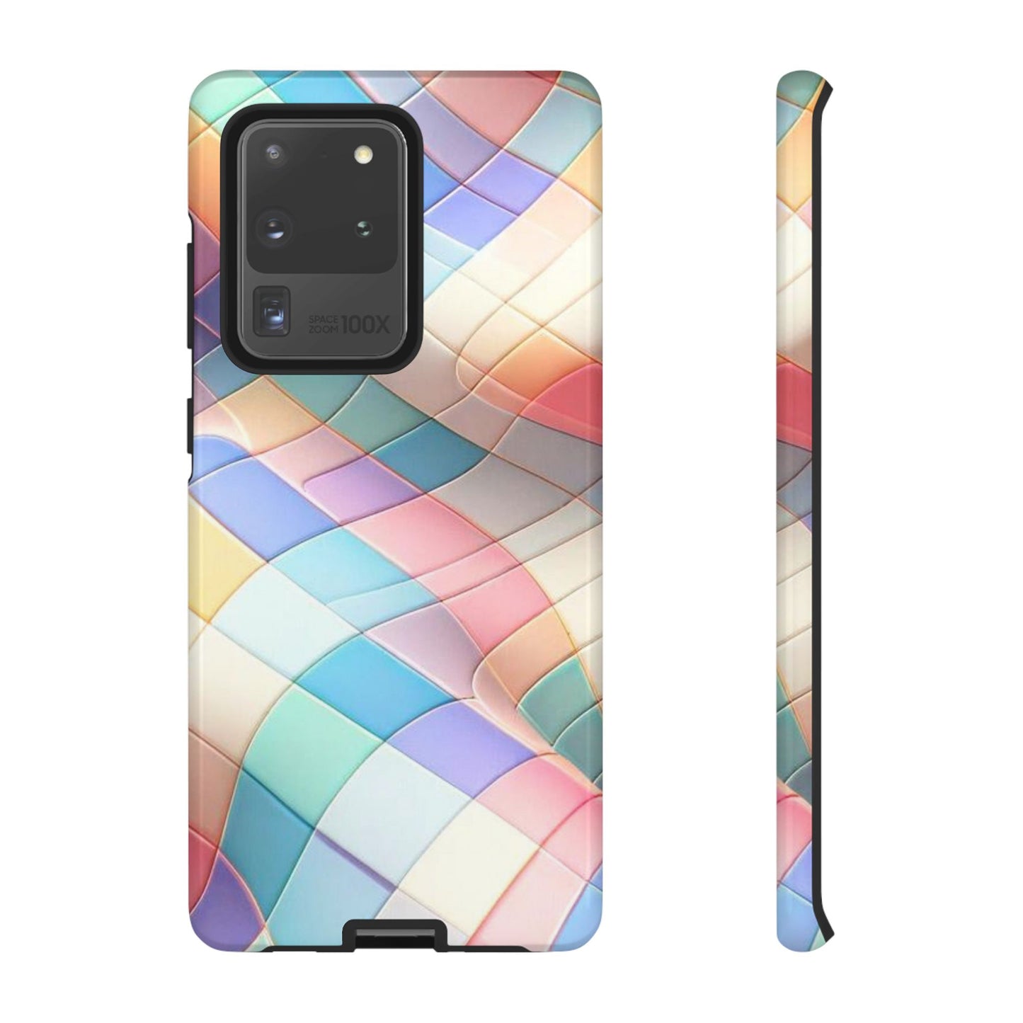 Pastel Prism Plaid iPhone Case