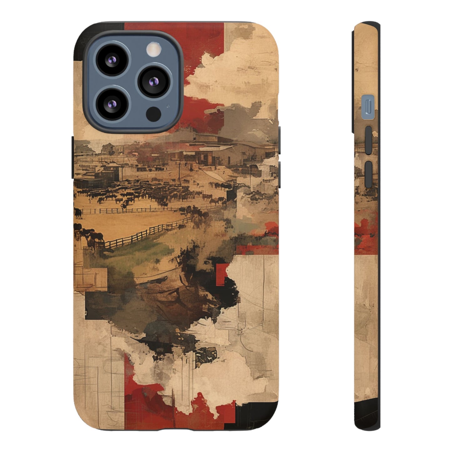 Vintage Abstract iPhone Case - Rustic Art Protective Cover