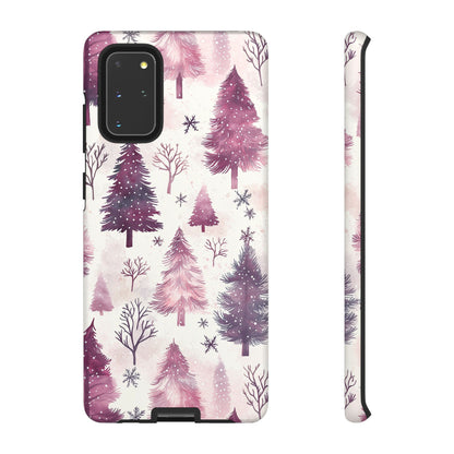 Winter Wonderland Purple Christmas Trees –Samsung Galaxy Series Case