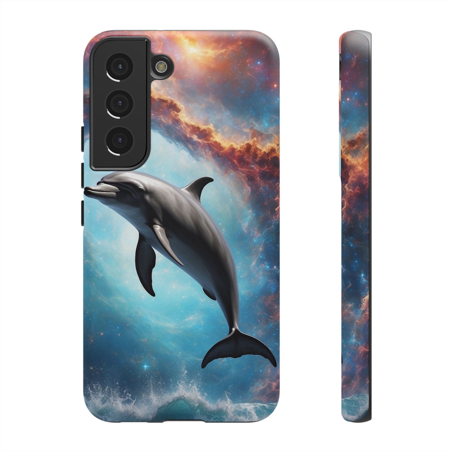 Cosmic Dolphin Space Vibes - Samsung Galaxy Case