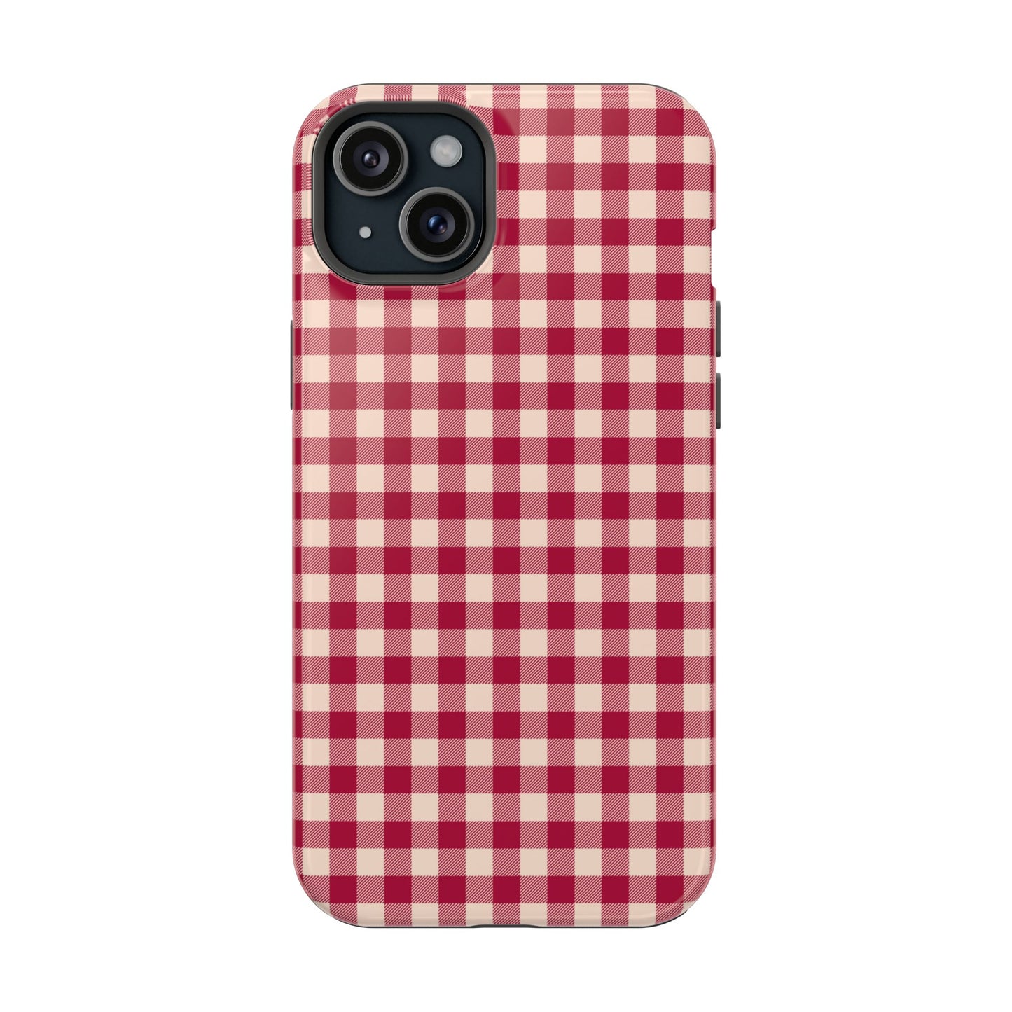 Vintage Red Gingham Check – MagSafe iPhone Case