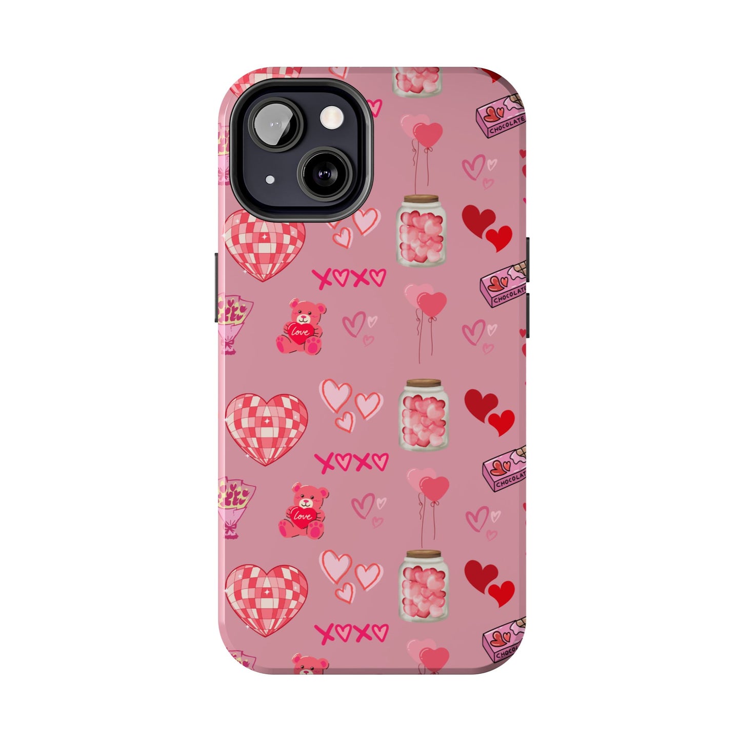 Pink Valentine Love Collage – iPhone Case