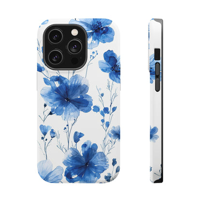 Ethereal Blue Blossoms iPhone Case