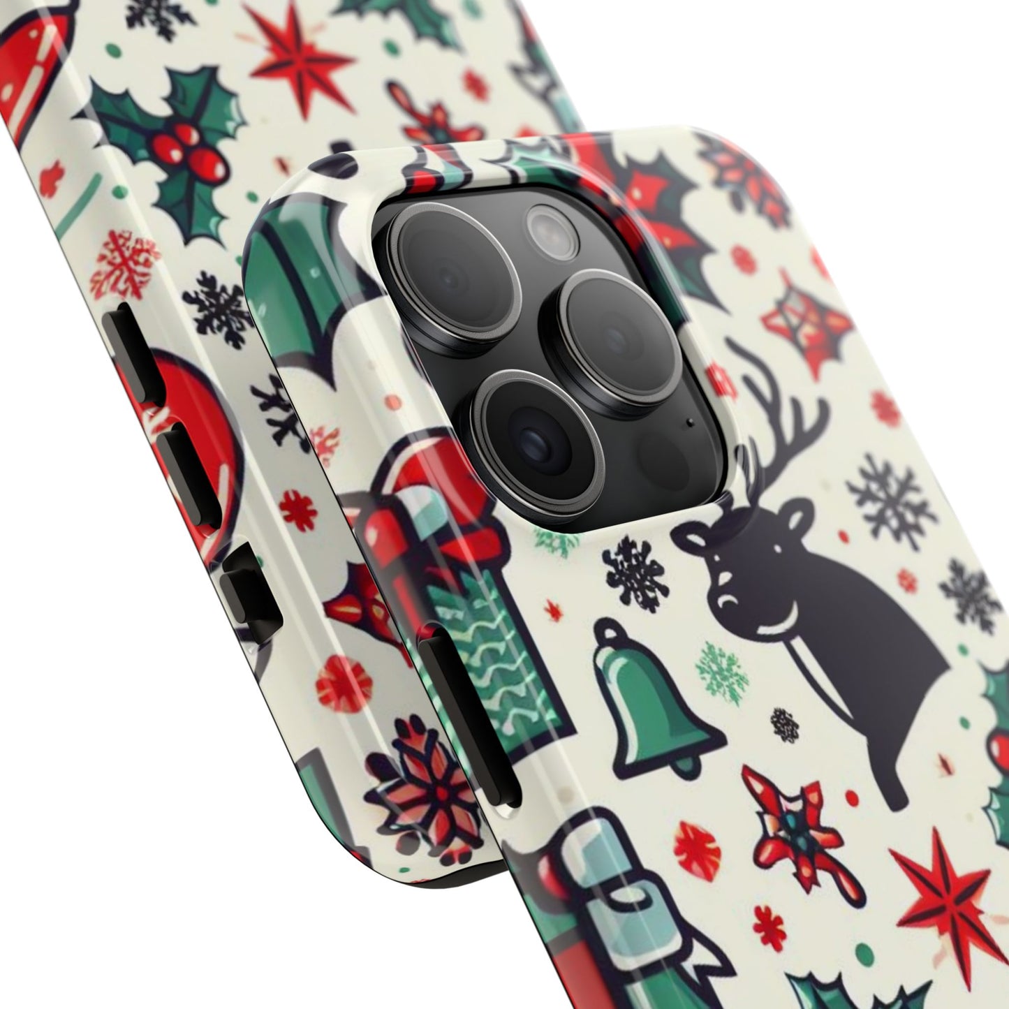 Cartoon Christmas Cheer – iPhone Case