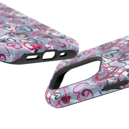 Graffiti Love Hearts MagSafe Case