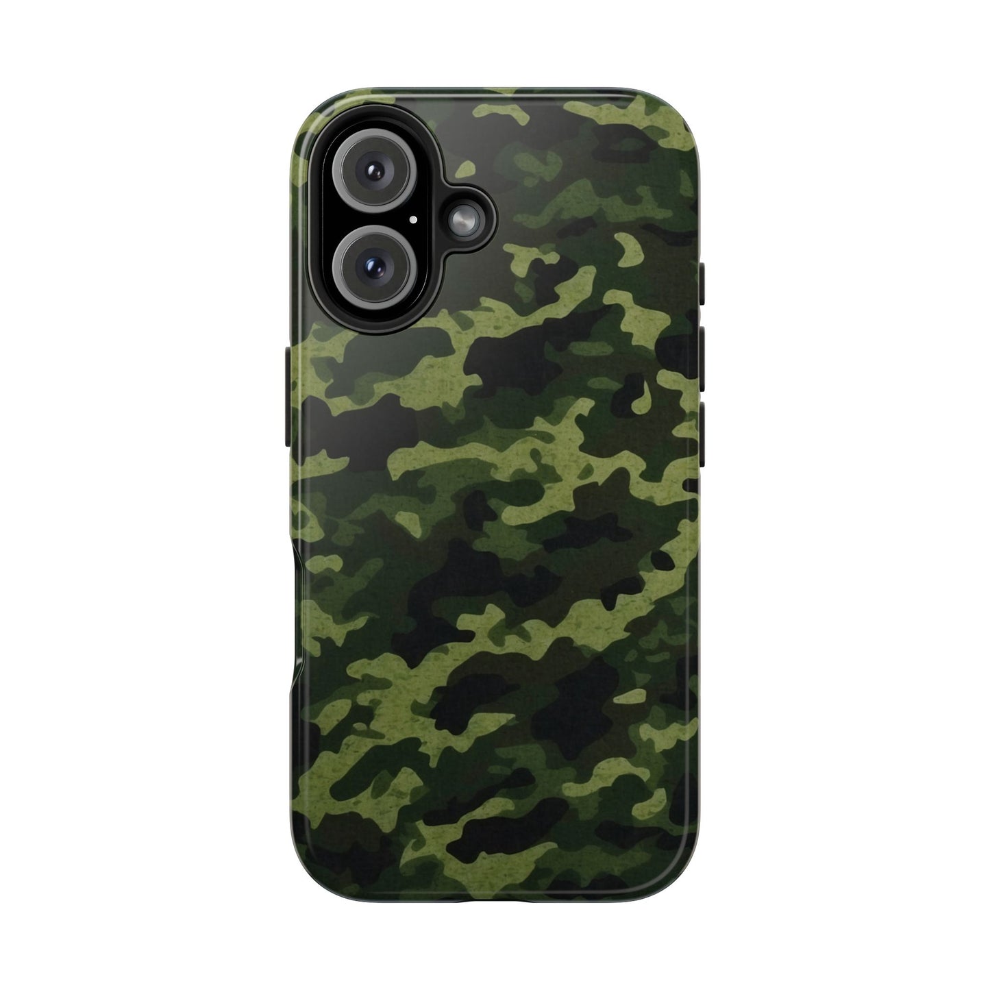 Dark Green Camouflage – iPhone Case, Rugged and Slim Design