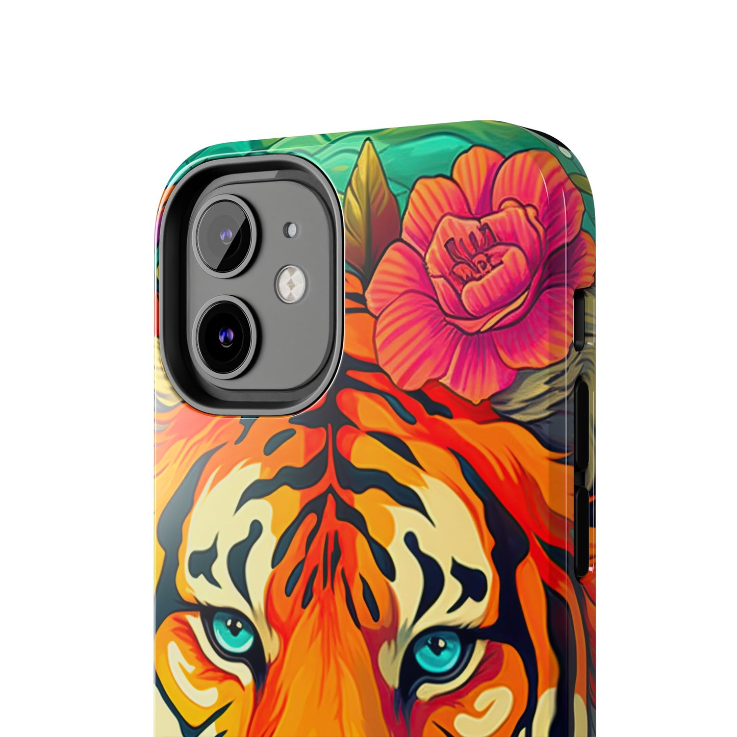 Fierce Rainbow Tiger Art - iPhone Series Case