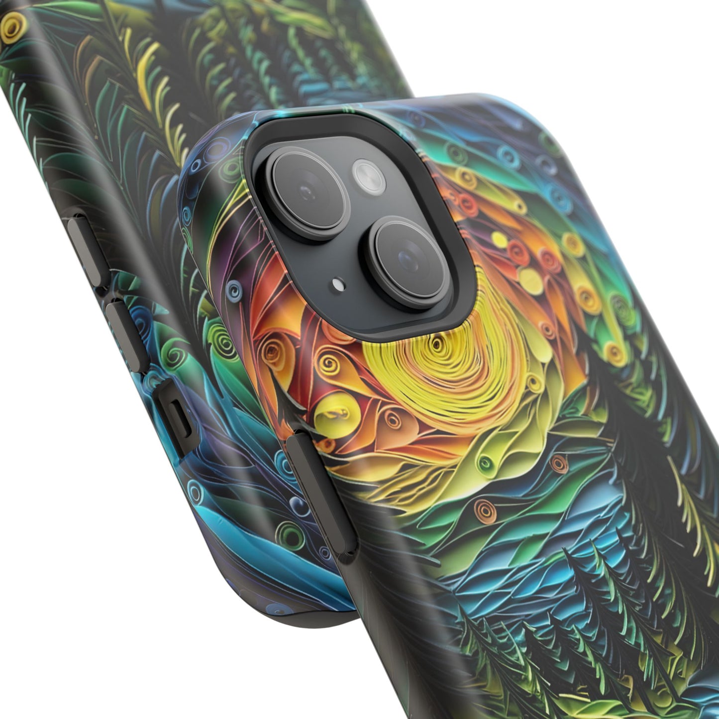 Radiant Forest Sunset MagSafe iPhone Case – Artistic Landscape Design