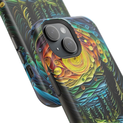 Radiant Forest Sunset MagSafe iPhone Case – Artistic Landscape Design