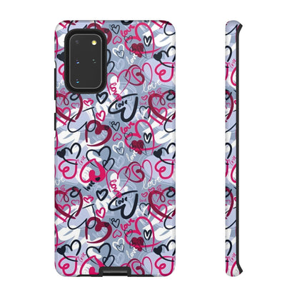 Graffiti Love Hearts Samsung Galaxy Case