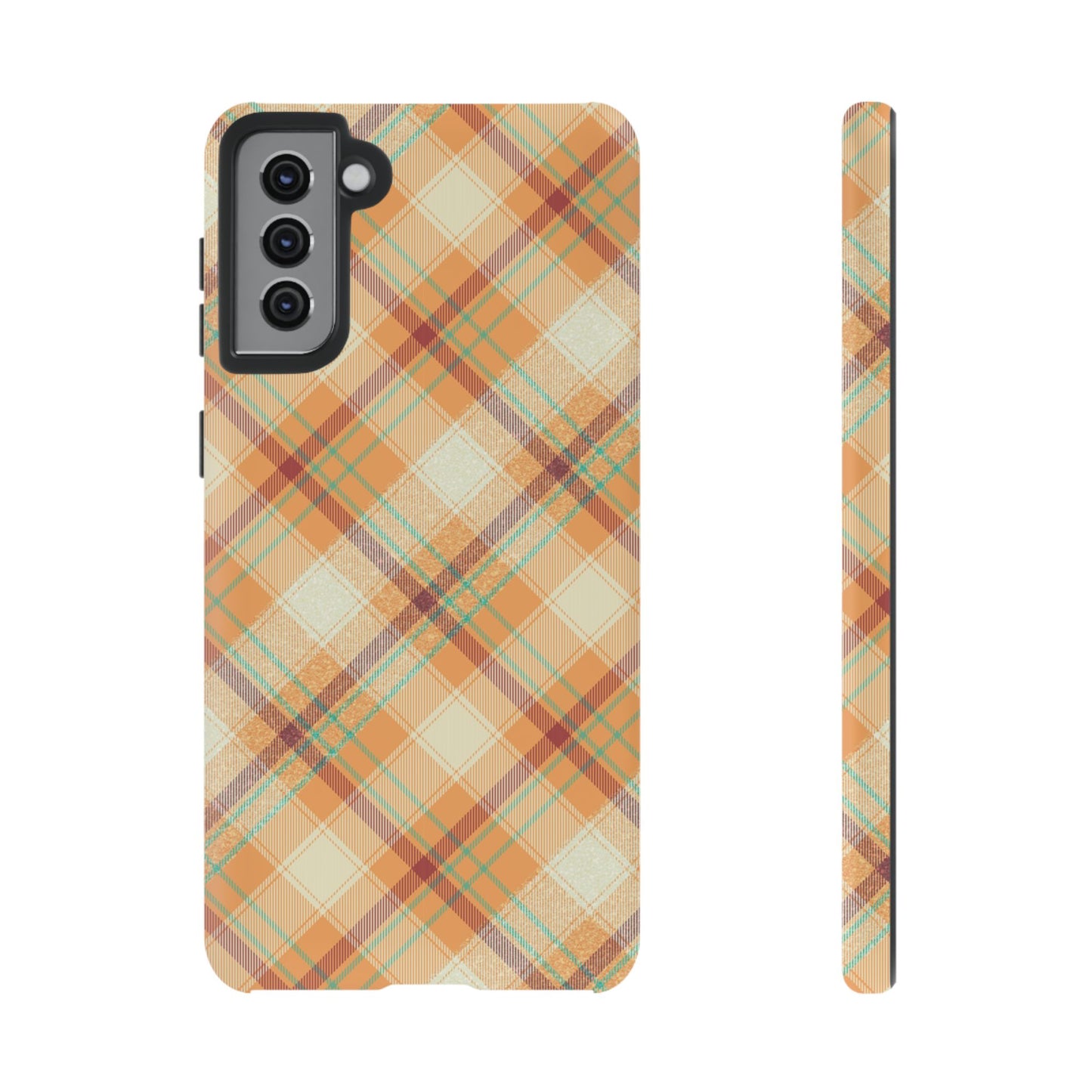 Samsung Galaxy Case - Warm Autumn Plaid Design