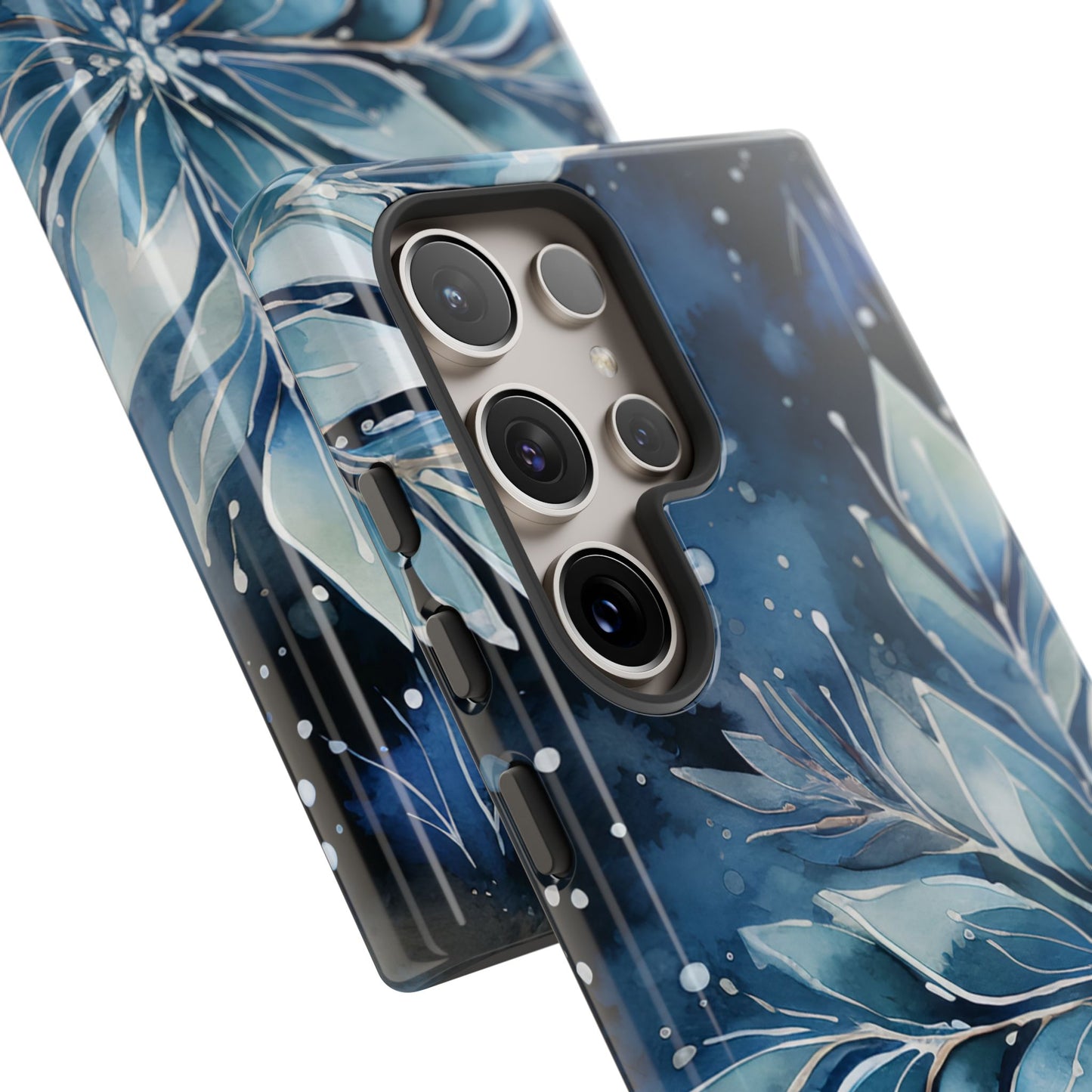 Winter’s Embrace – Blue Snowflake Samsung Galaxy Case